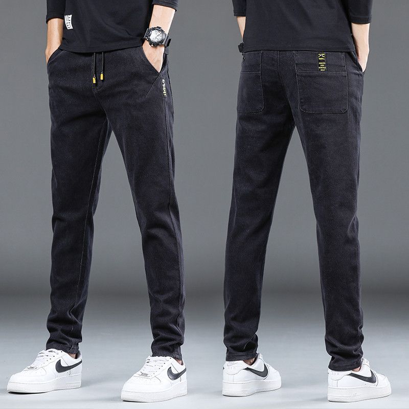 Denim Stretch Casual Men's Trousers Thin from Eternal Gleams