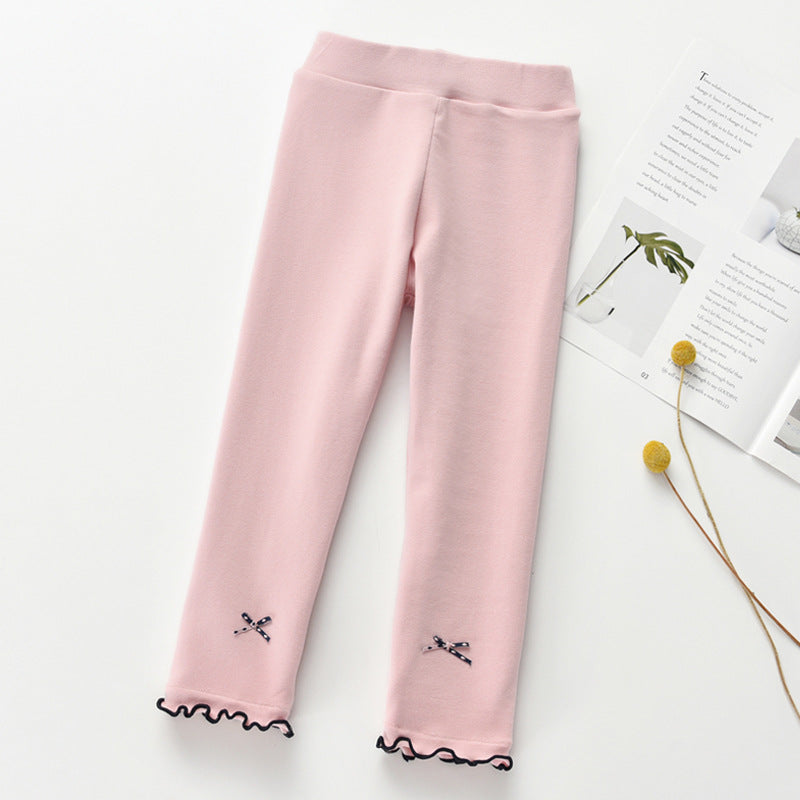 Chic Bow-Tie Leggings for Girls from Eternal Gleams