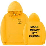 Letter printed Hoodie men's and women's fleece hoodies from Eternal Gleams