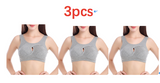 Cotton Anti-expansion Anti-Sag Gathering Adjustment Sports Bra from Eternal Gleams