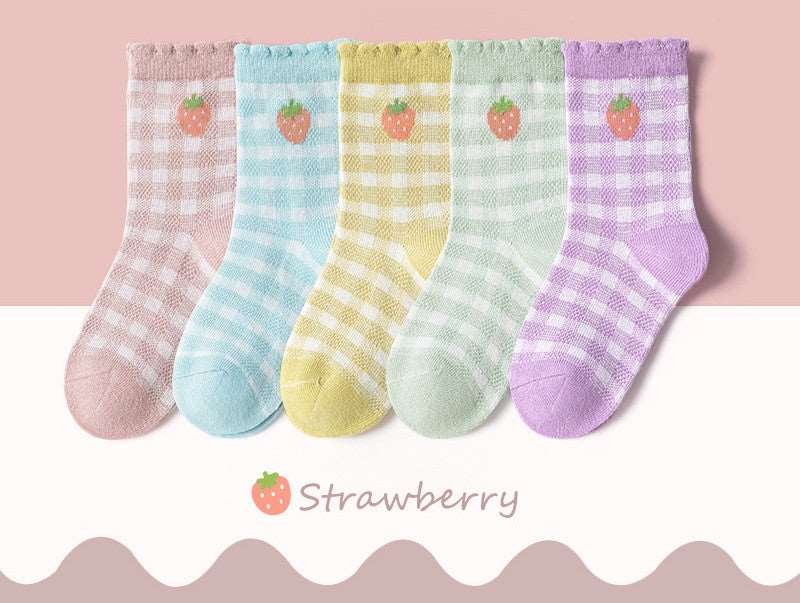 Cute Cartoon Baby Cotton Boys And Girls Princess Wind Tube Socks