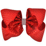 Large sparkly bow clip with drill (12 pieces Set)