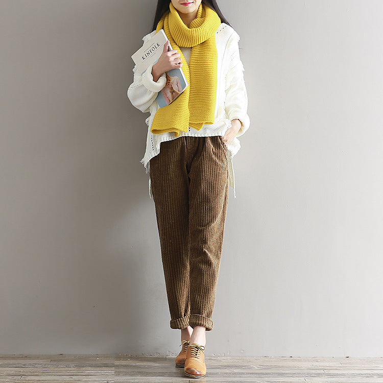 Corduroy Pants - Loose Casual Trousers from Eternal Gleams