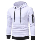 Men Sweatshirt Hoodie With Arm Zipper Long Sleeve Slim Tops from Eternal Gleams