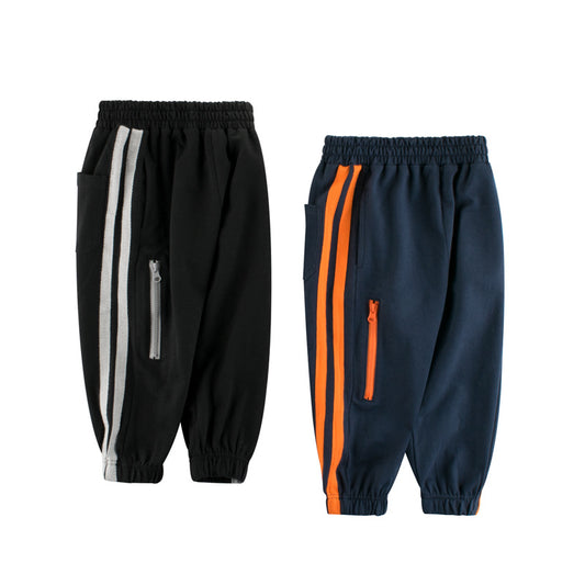 Korean version of children's autumn and winter new sports pants from Eternal Gleams