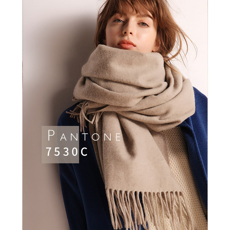 Luxury Cashmere Comfort: Women's Thick Wool Scarf from Eternal Gleams