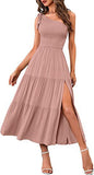 Chic Summer Splendor: Women's One-Shoulder Pleated Dress from Eternal Gleams