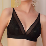 French Triangle Cup Bra Sexy Lace Ultra-thin Bra from Eternal Gleams