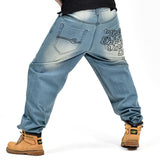 Hip-hop Style Denim Loose Casual Men's Jeans from Eternal Gleams