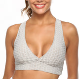 Jacquard bubble sports bra from Eternal Gleams