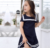 Stylish Summer Cotton Uniform Dress for Girls from Eternal Gleams.