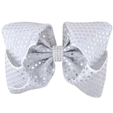 Large sparkly bow clip with drill (12 pieces Set)