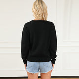 Urban Chic Letter Print Crew Neck Sweater from Eternal Gleams