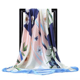 Elegance in Silk: Large Square Simulation Silk Scarf from Eternal Gleams