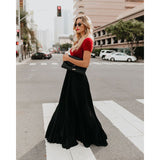 Women fashion casual skirt girls high Waist long skirts from Eternal Gleams