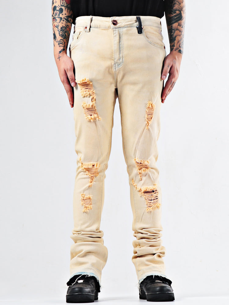 Youth Flare Jeans: Elastic & Heavy-Duty from Eternal Gleams