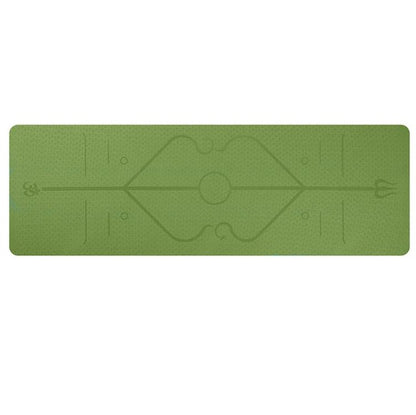 ZenFlow TPE Yoga Mat with Position Line | Eco-Friendly & Non-Slip