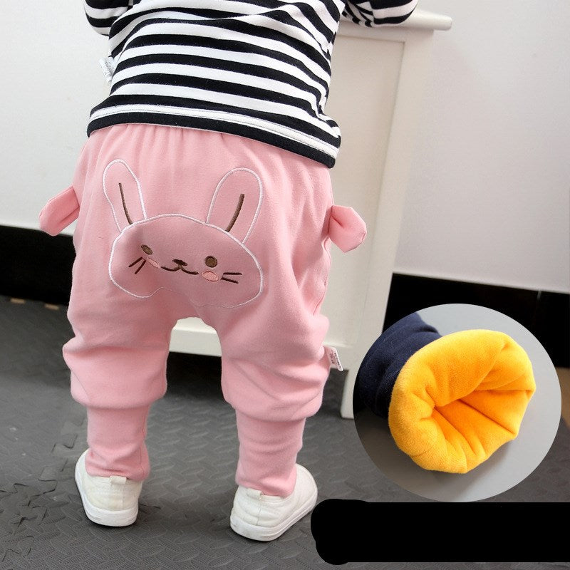 Children's Clothing Baby Plus Velvet Pants Autumn And Winter from Eternal Gleams