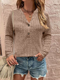 Sunken Stripe Brushed Long-sleeve: Casual Elegance from Eternal Gleams