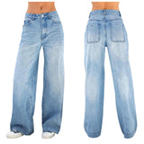 Wide Leg Jeans Women's - High Waist Loose Fit | Trendy Euro Style from Eternal Gleams