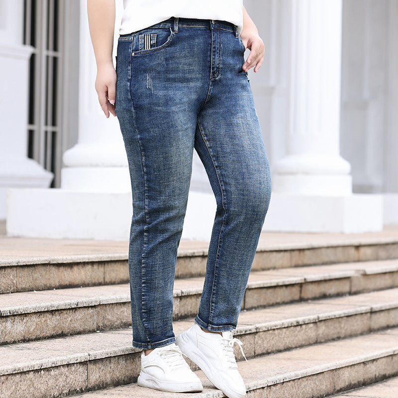 Curvy Chic: Oversized Women's Skinny Jeans from Eternal Gleams