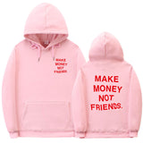 Letter printed Hoodie men's and women's fleece hoodies from Eternal Gleams