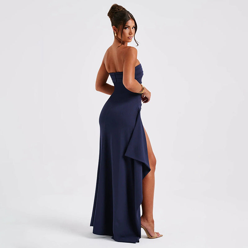 Glamour Goddess: Strapless Split Long Dress from Eternal Gleams