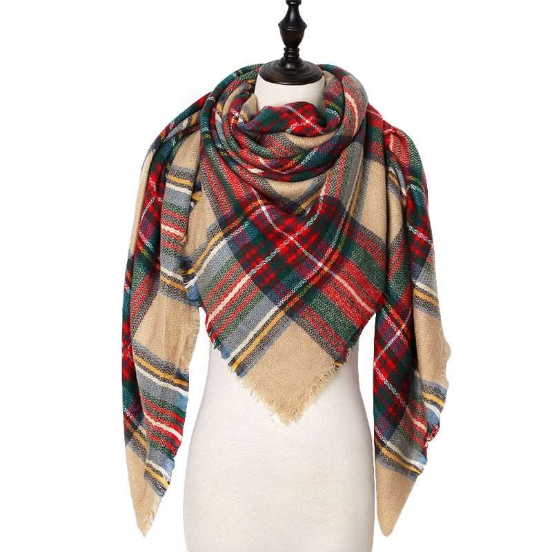 Chic Geometric Elegance: Women's Triangle Scarf