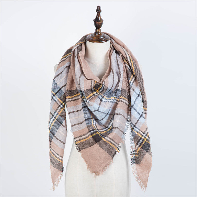 Chic Geometric Elegance: Women's Triangle Scarf from Eternal Gleams