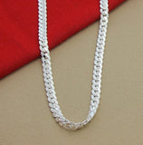 6mm Full Side Silver Plated Necklace - Elegant and Durable Jewelry for men and women