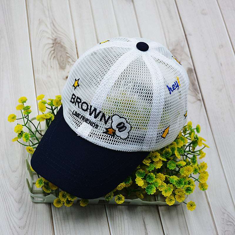 Fashion Simple Children's Printed Baseball Cap