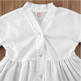 Kids Baby Irls Clothes White A-Line Shirt Dress For Irl from Eternal Gleams