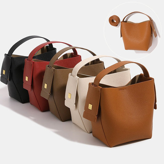 Simple Vintage Commuter Women's Handbag - Premium PU Leather Crossbody Shoulder Bag in various colors