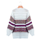 Vivid Print Round Neck Sweater from Eternal Gleams