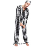 Striped parent-child prisoner costume from Eternal Gleams