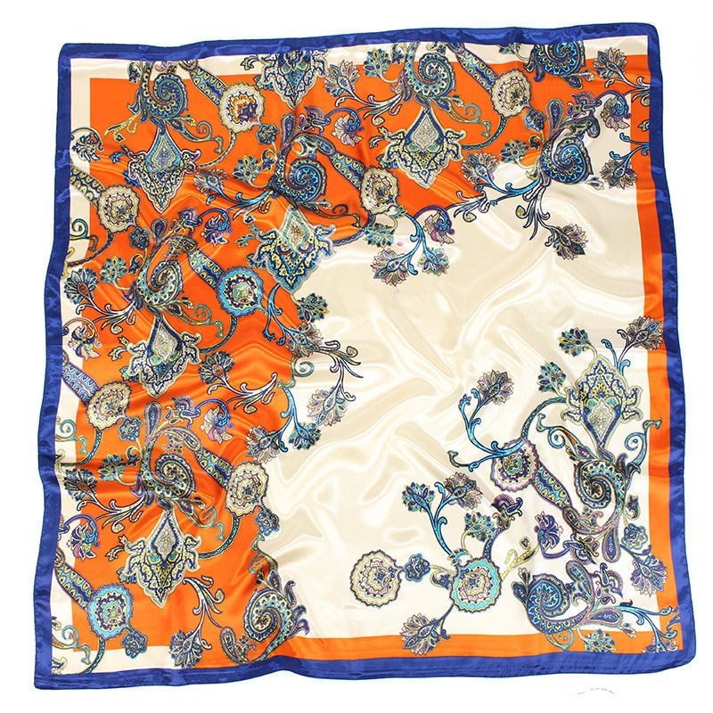 Elegance in Silk: Large Square Simulation Silk Scarf from Eternal Gleams