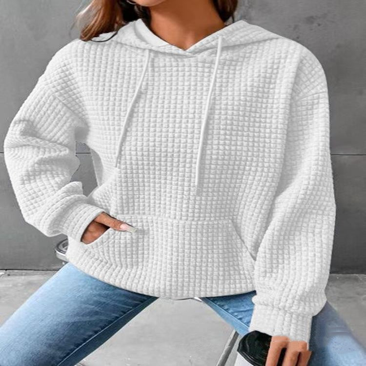 Women's Loose Casual Solid Color Long-sleeved Sweater from Eternal Gleams