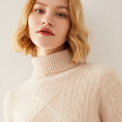 Luxury Cashmere Turtleneck Sweater: Embrace Elegance