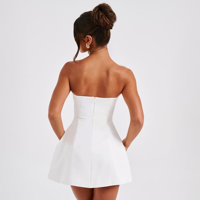Stylish Backless A-Line Summer Dress for Sexy Woman
