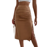 Ladies Skirts Women's Dresses Cross Drawstring Hips from Eternal Gleams