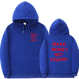 Letter printed Hoodie men's and women's fleece hoodies from Eternal Gleams