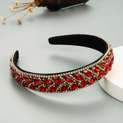 Female Fashion Claw Chain Inlaid Glass Diamond Full Diamond Headband Jewelry