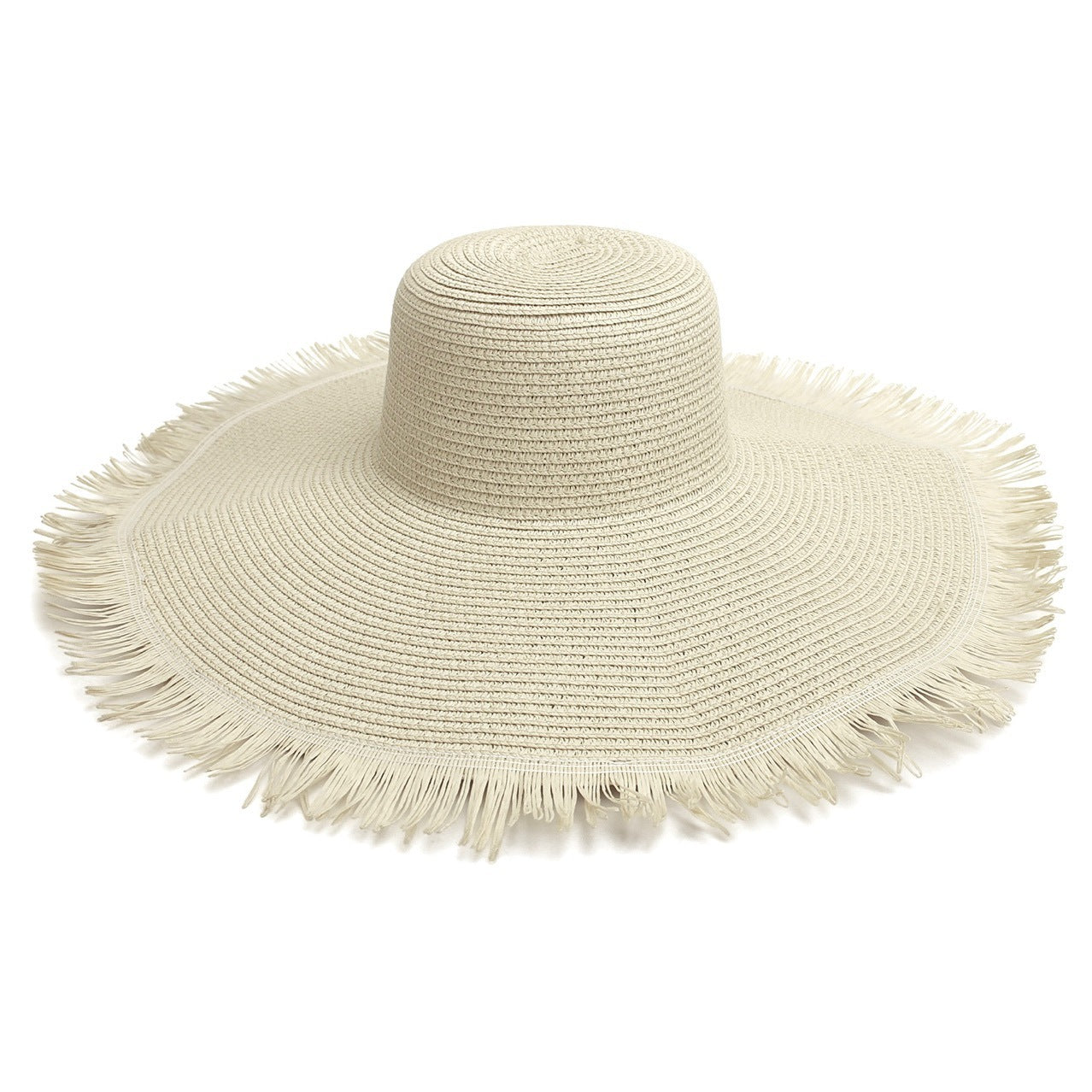 Women's Big Brim Beach Sun Hat - Woven Straw Design from Eternal Gleams