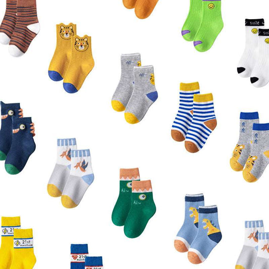 Cute Cartoon Baby Cotton Boys And Girls Princess Wind Tube Socks