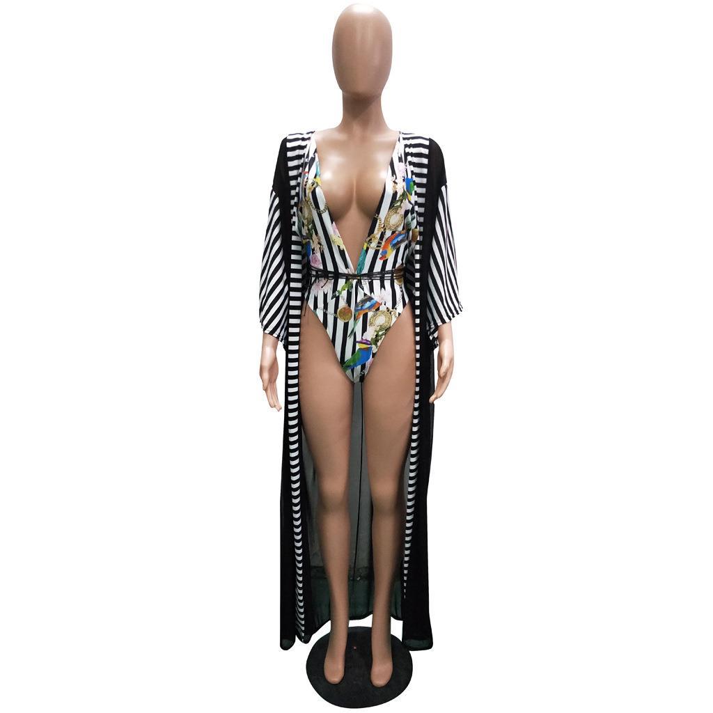 Ethereal Waves: Mesh Big Size Women's Swimwear from Eternal Gleams