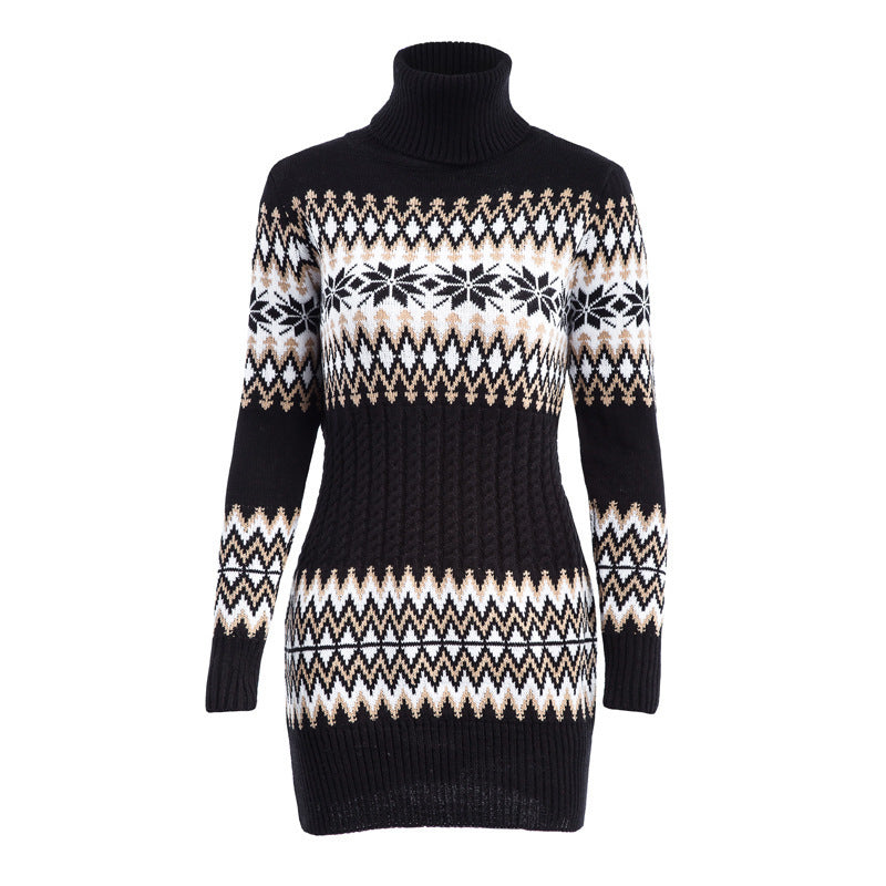 Festive Comfort: Women's Christmas Turtleneck Sweater from Eternal Gleams