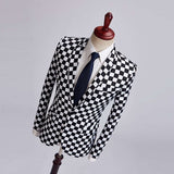 Fashion Fashion Printing Coat Single Row One Button Suit