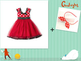 Sleeveless Polka Dot Bow Princess Dress for Girls from Eternal Gleams.