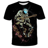 Digital print astronaut t-shirt for kids in various sizes