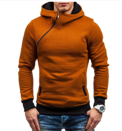 Oblique Zipper Hoody,Tracksuit Male Sweatshirt Hoody from Eternal Gleams